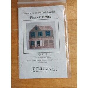 In Stitches Historic Savannah Quilt Squares Pirates’ House QP#117 Block Pattern